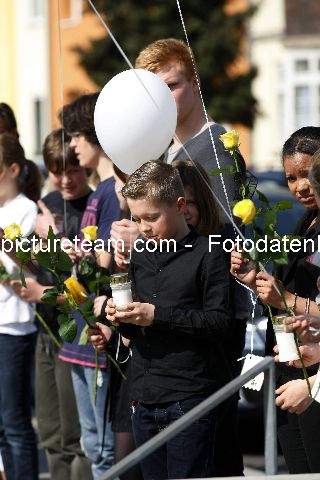 Gedenken an die Opfer des Amoklaufes in Erfurt